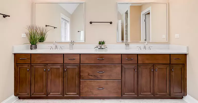 Bathroom Cabinet Renovation in Cornelia