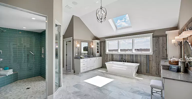 Guest Bathroom Flooring Remodel in Cornelia